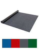 10’ Roll carpet runner with your choice of blue, gray, red or green color options