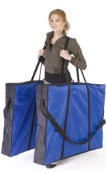 This Panel Display Folds Down Into a Carrying Bag! custom header display panel
