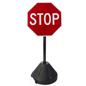 Portable Stop Sign for Parking Lots Portable Stop Sign, Weighs 12 lbs