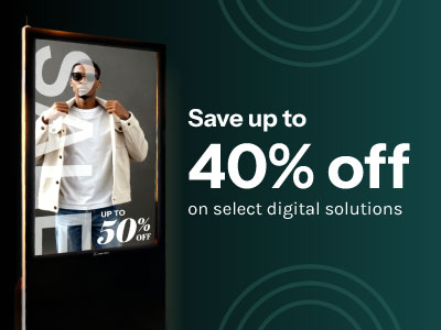Save up to 40% off on select digital solutions