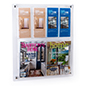 This Wall Mounted Literature Holder Is Made of Durable Acrylic Acrylic wall mounted literature holder