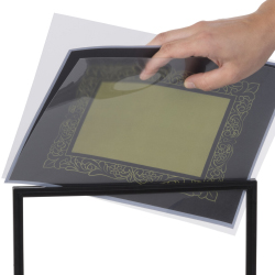 Frame Style Tabletop Sign Holder Stands for In Store Advertising Tabletop sign holder stands with open top frames