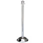 Crowd Control Post 37" Traditional Polished Chrome NO ROPE Crowd Control Post