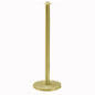 Crowd Control Post 34" Traditional Polished Brass NO ROPE Crowd Control Post