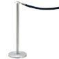 34" Polished Chrome with Royal Blue Velour Rope Crowd Control Stanchion Crowd Control Stanchion
