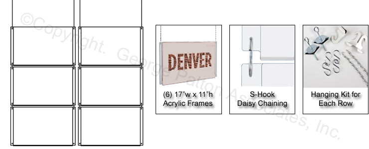Hanging Sign Frame that is Ideal for Use in Windows hanging sign frame
