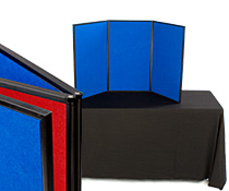 Folding Panel Displays have Red & Blue Sides! folding panel displays