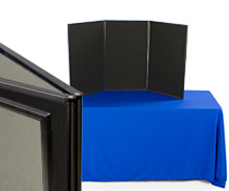 Exhibition Display Boards have Black & Grey Sides! Trade Show Displays