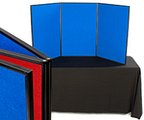 Folding Panel Display has Blue & Red Sides! Portable Display