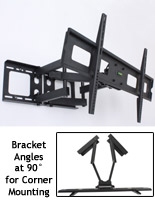 Corner Wall Mount for 37" to 63" Televisions LCD Bracket