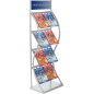 Pop Up Literature Stand is Silver Silver Pop Up Literature Stand