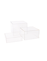Clear Acrylic Cubes with 6" Height