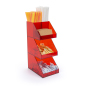 Red Acrylic Coffee Creamer Caddy is Easy to Maintain and Clean Five compartment red acrylic coffee creamer caddy