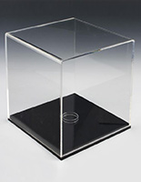 Memorabilia Display Cases Include Removable Riser memorabilia display cases