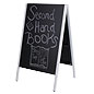 A-Frame Chalkboard Features 24" x 36" Double-Sided Blackboard A-Frame Chalkboard