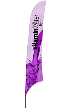 Feather Banner Includes A Full Digital Print Customize Banner These feather banners have photo quality printing that looks great!