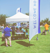 custom printed feather flag UGC image