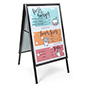 Portable Sidewalk Sign Holder for 24" x 36" Posters Portable sidewalk sign holder for indoor or outdoor use