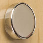 Chrome Screw Covers For Wall Mounted Signage chrome screw covers
