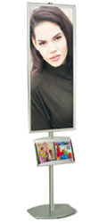BRAVA Sign Pole: 22" x 56" w/Literature Pocket Sign Pole