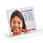 Angled Glare Free Clear Plastic Horizontal Sign Holder - Ideal for Office Use 11 x 8.5 landscape angled glare free clear plastic horizontal sign holder
