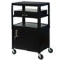 Portable Projector Stand with Security Cabinet and Drawer Portable Projector Stand