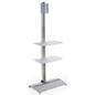Plasma TV Stand with 2 Acrylic Shelves plasma TV stand