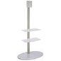 Flat TV Stands with Round Base & (2) Shelves flat TV stands