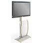 TV Stand with Curved Poster Frame tv stand