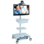 Hospital Computer Cart with Easy Rollabout Design Hospital Computer Cart with Adjustable Height