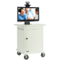 Video Conferencing Cart with Tripp Lite Surge Protector Video Conferencing Cart for 42" Single Display