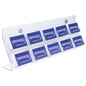 Oblique View of Acrylic Business Card Wall Rack Easy to Mount Acrylic Business Card Wall Rack