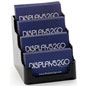 Oblique View of Four Pocket Business Card Holder Plastic Four Pocket Business Card Holder
