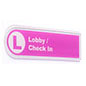 This Left Panel Wall Directory Sign Can Be Customized to Your Specific Needs Left panel wall directory sign with wall mounting hardware