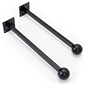 Finial Pole Banner Hardware Mounts with 4 Pre-Drilled Holes for Wall Mounting Finial pole banner hardware mounts with 4 x 4 mounting plates