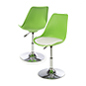 Bar Lounge Chair, Bright Green Color Bar Lounge Chair with Adjustable Height