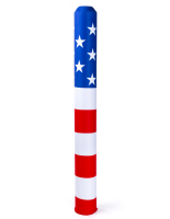 60-inch tall american flag decorative bollard sleeve