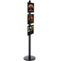 Tall Metal Sign Stand with Snap Frames Tall Metal Sign Stand