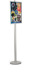 8' Poster Stand Featuring (1) 22" x 28" Snap Frame 8' Poster Stand