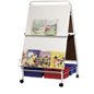Mobile Folding Wheasel with Book Rack Folding Wheasel with Book Rack with Locking Wheels