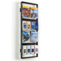 Wall Mounted Magazine Rack: with (4) Literature Holders wall mounted magazine rack