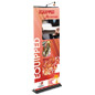 Affordable Banner Stand, Retractable Design: 31" Wide Black affordable banner stand