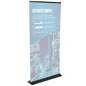 Economy Banner Stand, Lightweight Economy Banner Stand, Black Aluminum