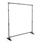 Expandable Step and Repeat Banner Frame for Red Carpet Events 4ft to 10ft Wide adjustable step and repeat banner frame