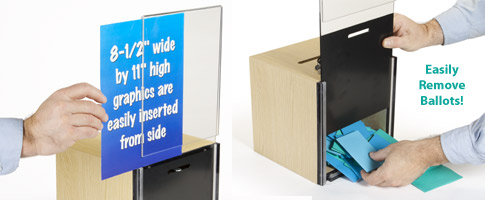 Light Oak Suggestion Box light oak suggestion box