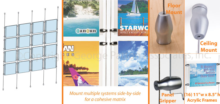 Ceiling Hung Poster Systems Ideal for Window Displays ceiling hung poster systems