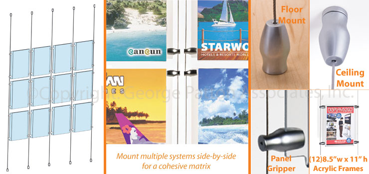 Suspended Poster Kits Ideal for Window Displays suspended poster kits