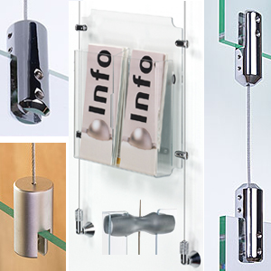 Modular cable display systems create customized, sectional signage to match any environment. cable display systems