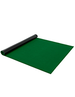 Bright green 10’ roll carpet runner