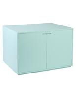 Retail Store Display Cabinet Table with Hinged Doors Hinged door retail store display cabinet table
